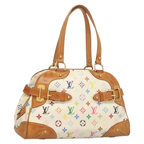 LOUIS VUITTON Monogram Multicolor Claudia Hand Bag White M40193 - Picture 1 of 16